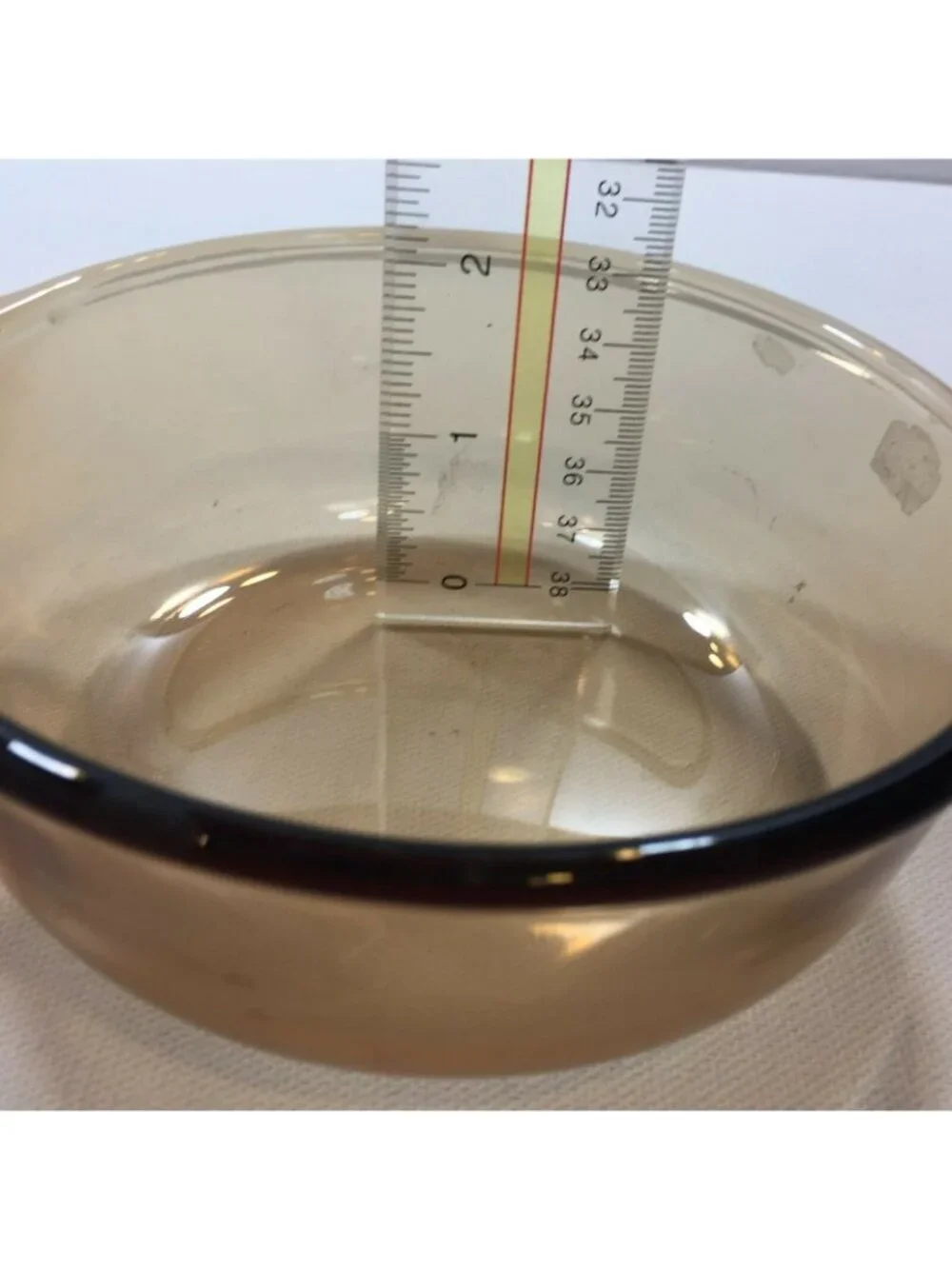 Corning Vision Ware Glass Amber Cookware USA V-150-B Grab It & Go Food Dish Bowl